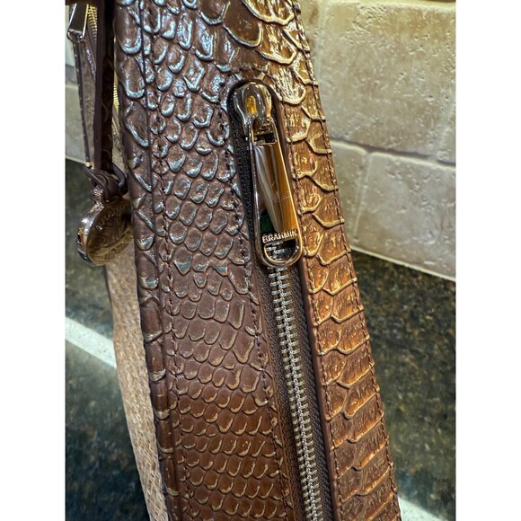 Brahmin Tabitha Honey Brown Sandalwood Medium Shoulder NEW - Picture 5 of 12